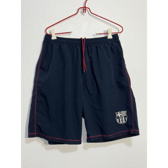 Barcelona FC Barca Blue Athletic Soccer Shorts Size XL Futbol FCB Premier League - Picture 1 of 7